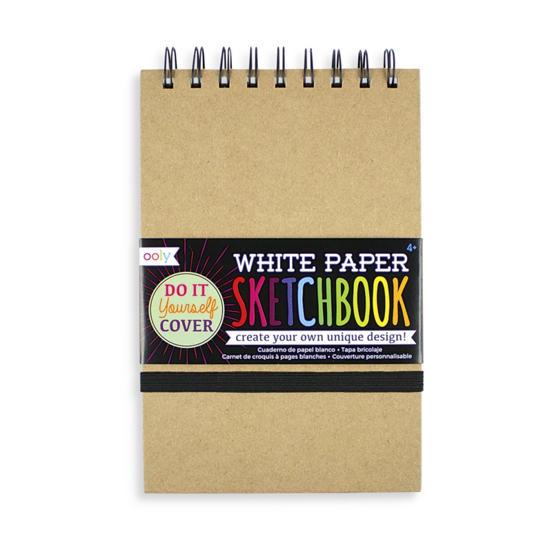 White DIY Cover Sketchbook – Small