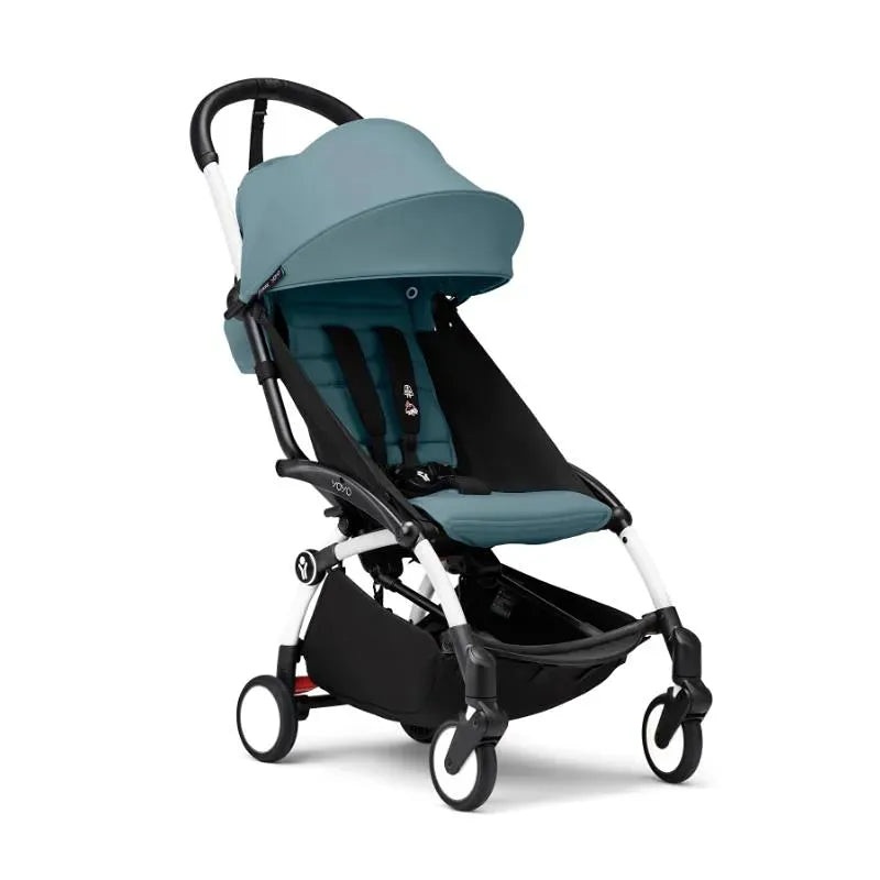 YOYO3 Stroller White Frame 6+ Bundle – Aqua