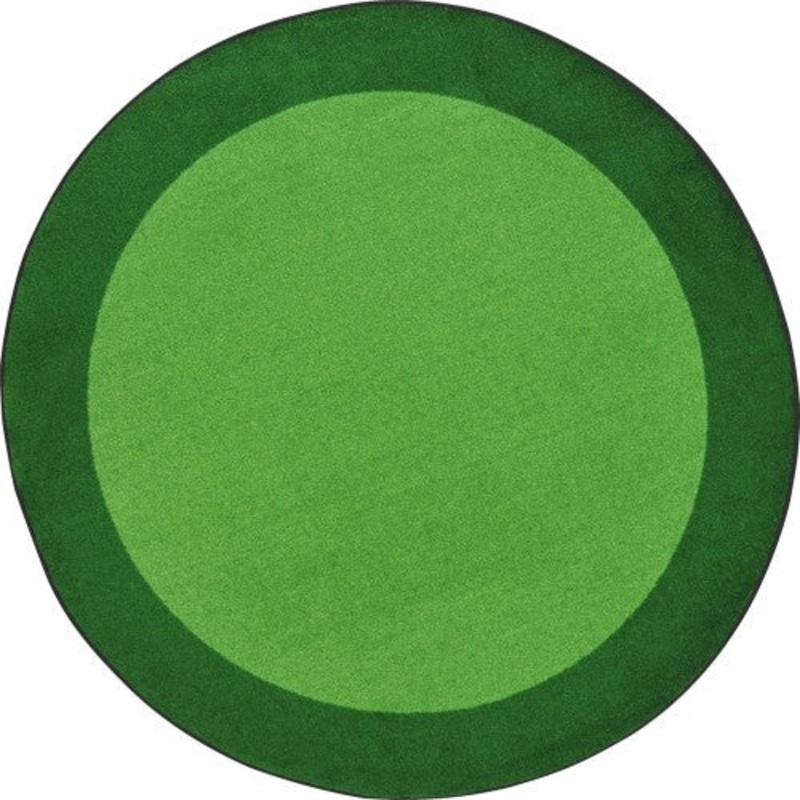 All Around Rug, 13’2″ Round, Green