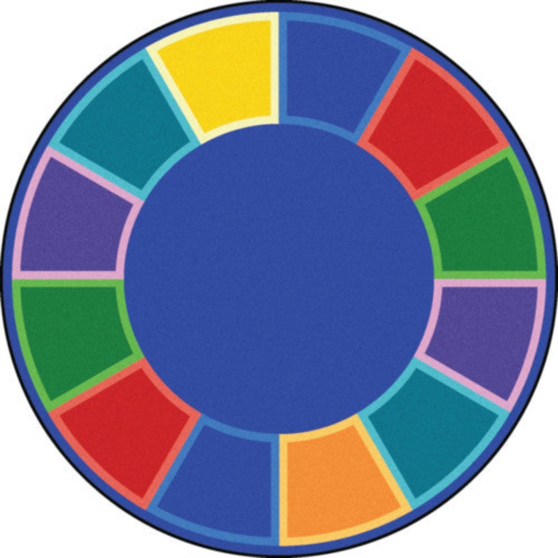 Color Tones Rug, 7’7″ Round
