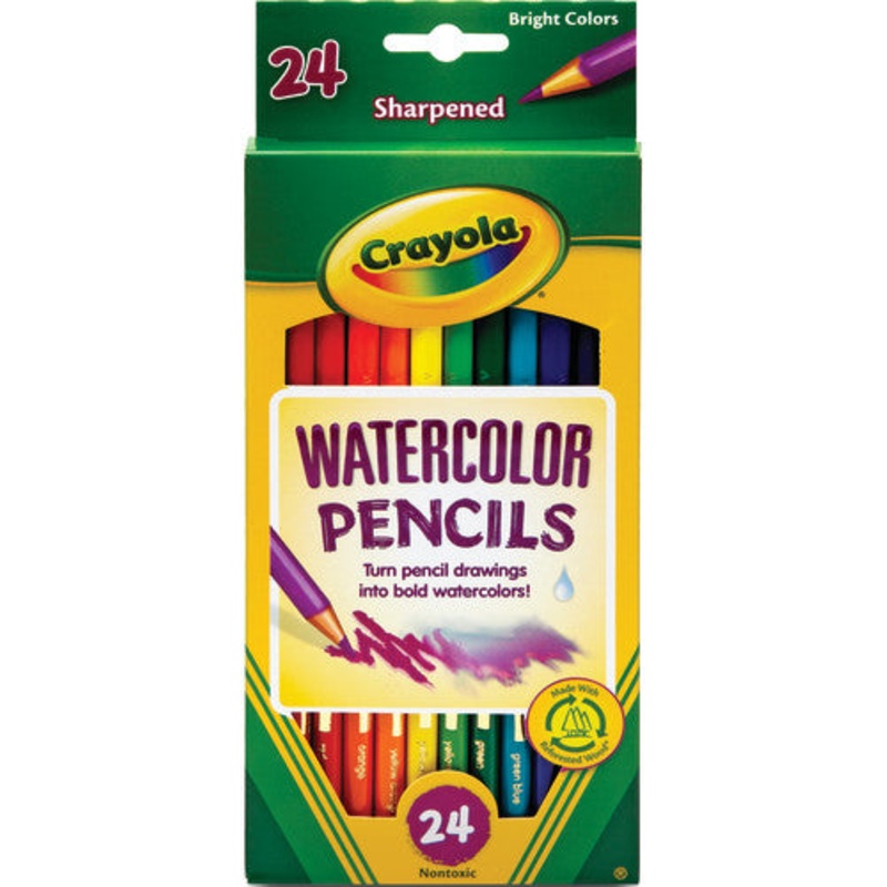 Crayola Watercolor Colored Pencils, 24 colors