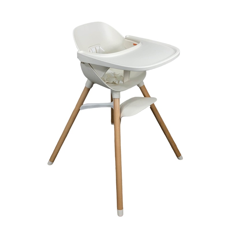 Lalo The Chair, Coconut, Natural Wood