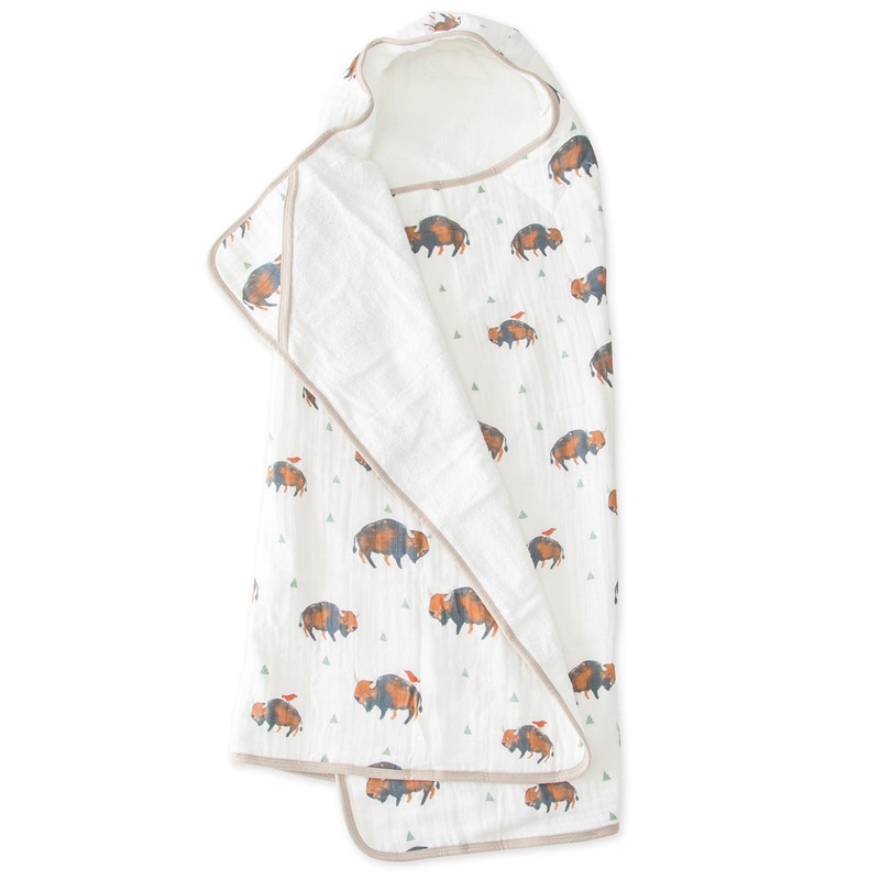 Little Unicorn Cotton Big Kid Hooded Towel – Bison