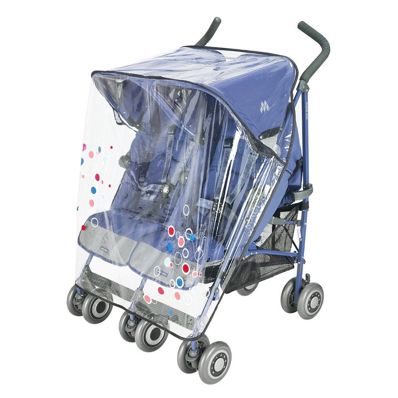 Maclaren Twin Raincovers in Printed Scattered Dots