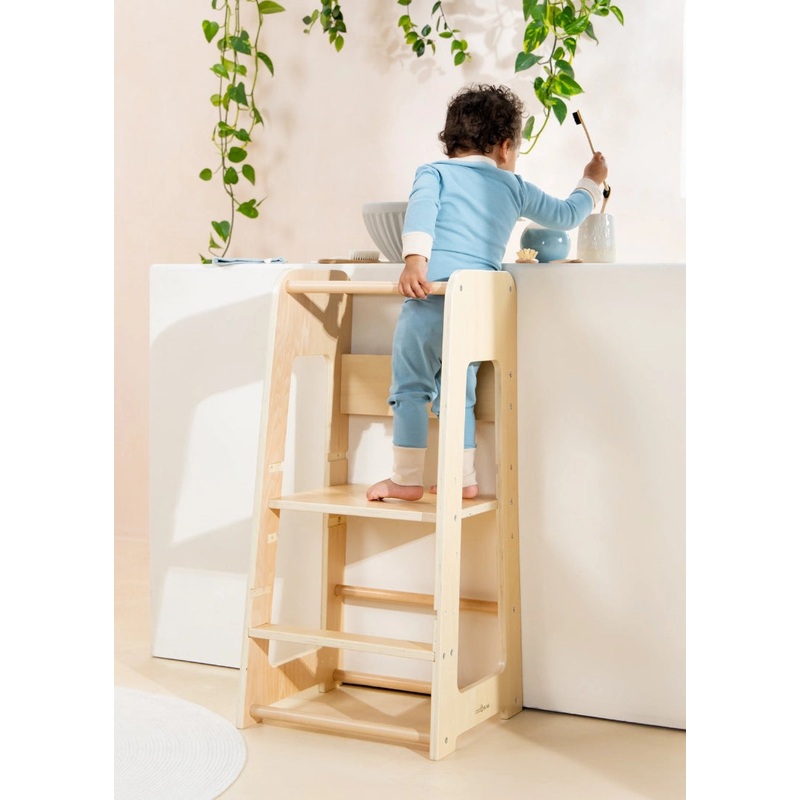 New Educational Tower – Natural Wood