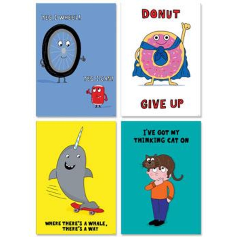 So Much Pun! Inspire U Poster 4-Pack