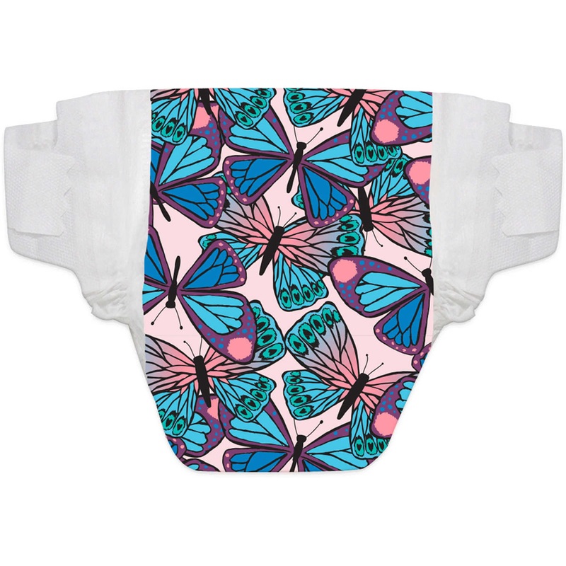 The Honest Company Diaper Pack – Butterfly Fields – Size 2 (12-18 lbs)