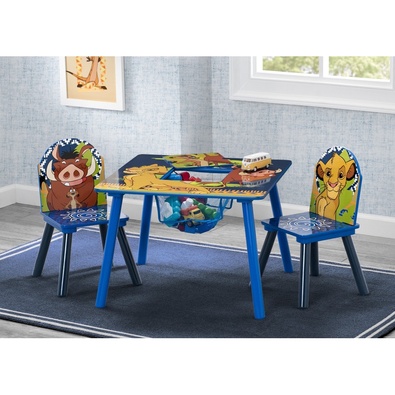 The Lion King Table and Chair Set with Storage