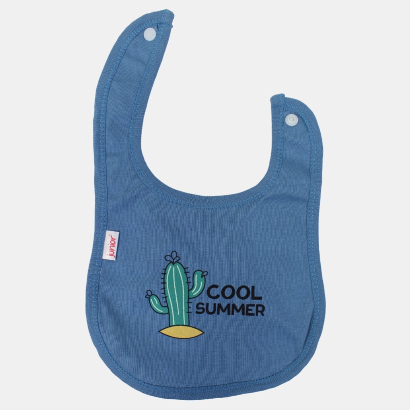 Unisex Baby Cotton Bib  Indigo Cool Summer