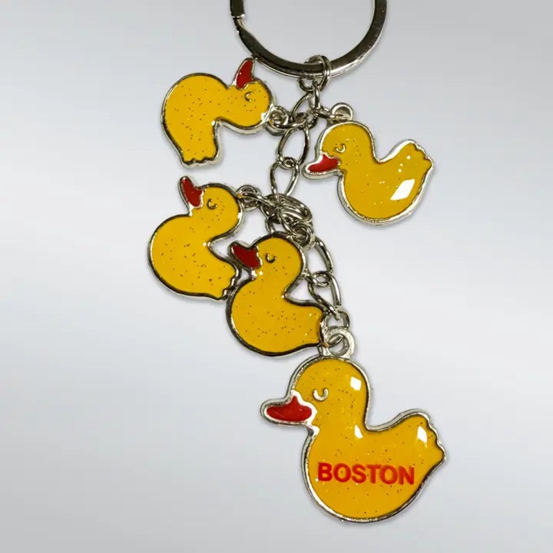 Boston Duck Charms Keychain