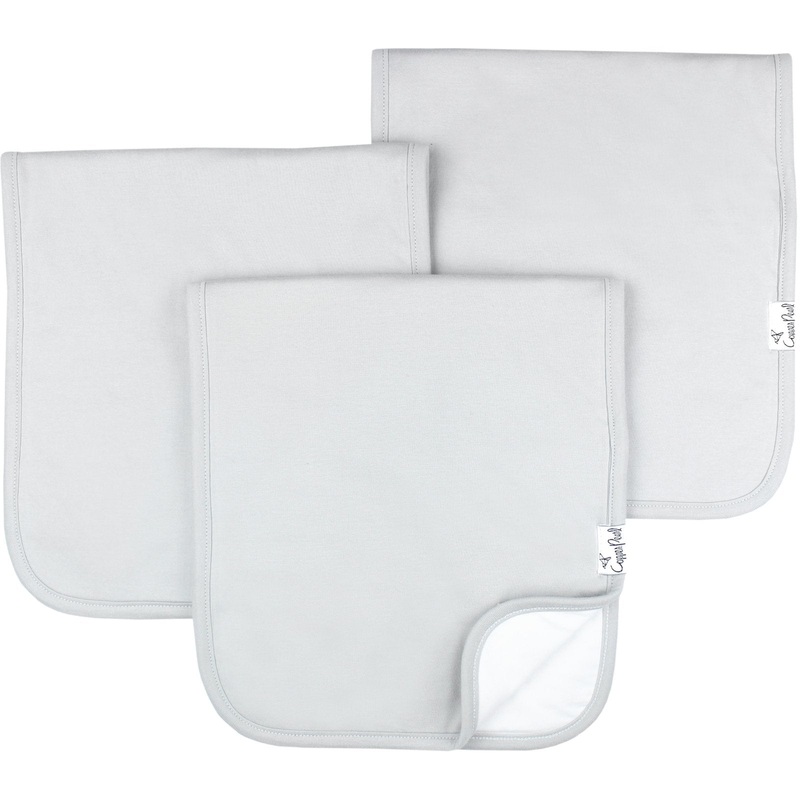 Burp Cloth Set (3 Pack) – Gray Basics