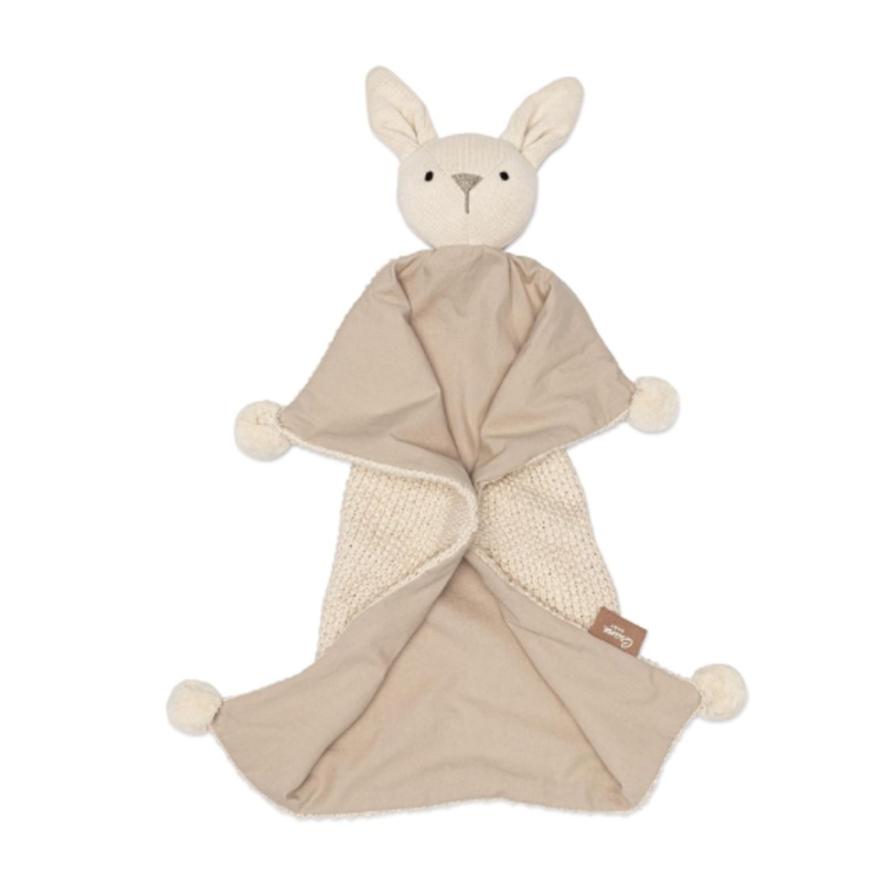 Crane Baby Ollie The Bunny Lovey Organic Cotton Security Blanket, Ollie the Bunny
