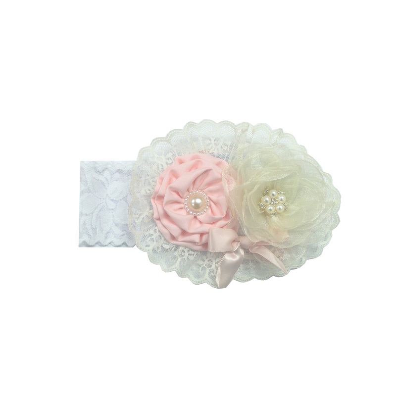 Everly Pink Headband by Frilly Frocks