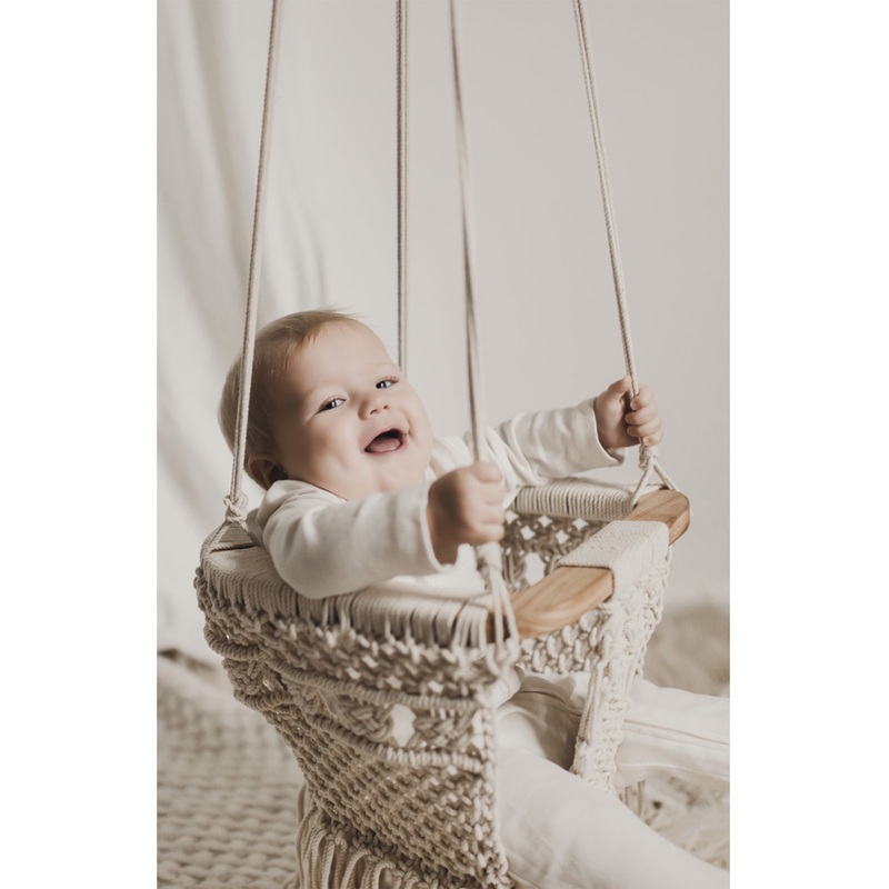 Finn +Emma Macrame Baby Swing