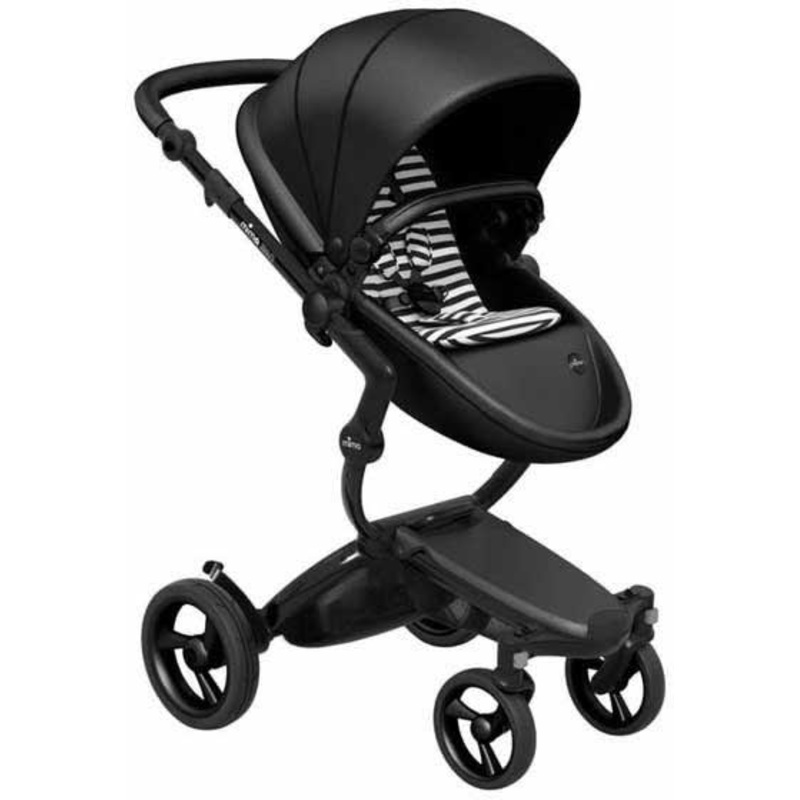 Mima Xari 4G Complete Stroller, Black – Black / Black & White