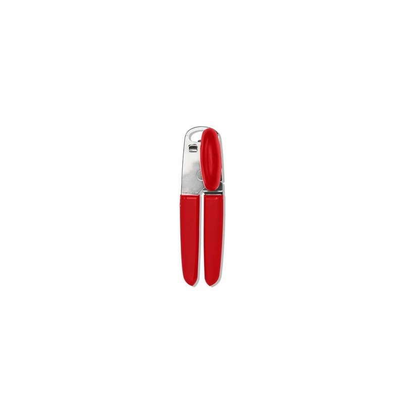Stainless Steel Soft Handle Can Opener Red