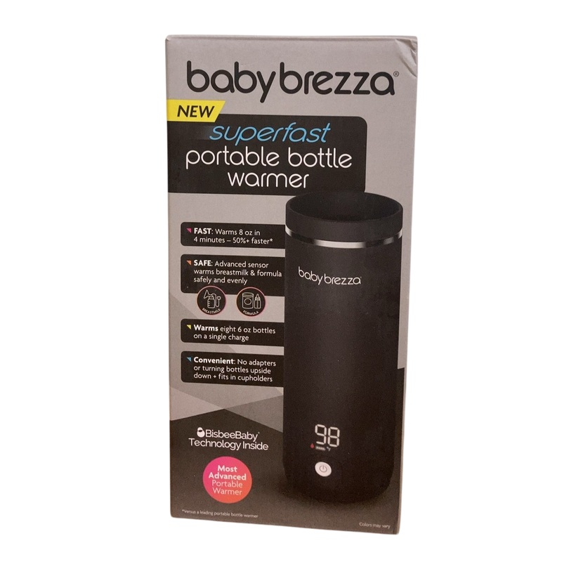 Baby Brezza Super Fast Portable Bottle Warmer, Black