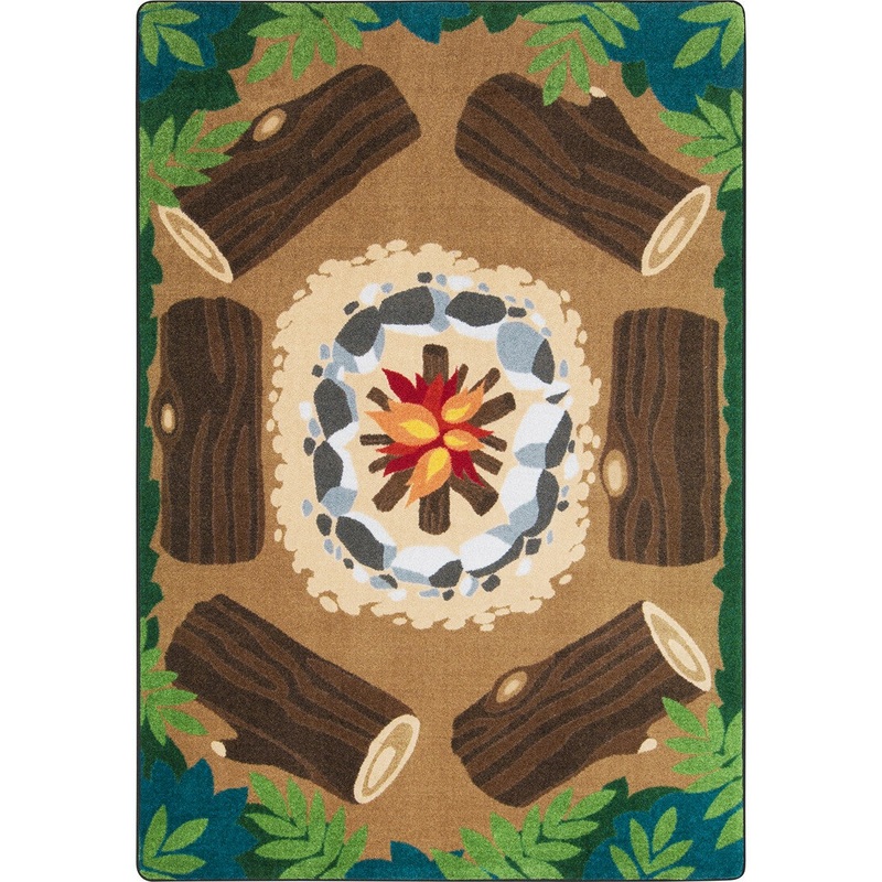 Campfire Fun 7’8″ x 10’9″ area rug in color Multi