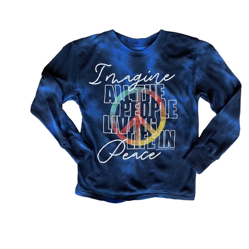 Imagine Tie Dye Tee – Blue Spark Tie Dye