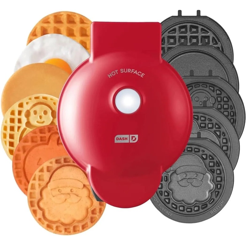 Mini Griddle And Waffle Multimaker with 7 Removable Plates