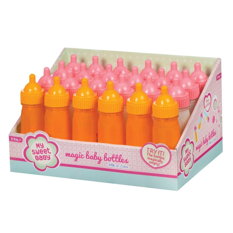 My Sweet Baby Large Magic Bottle, 4.75″, Milk & Orange Juice