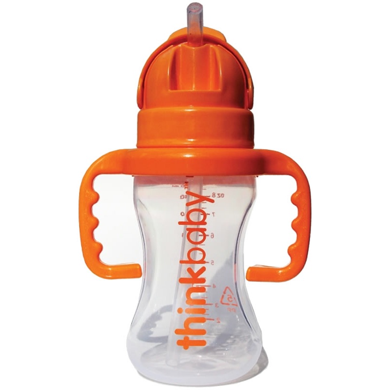 Thinkbaby Thinkster Straw Bottle, 9 oz – Orange