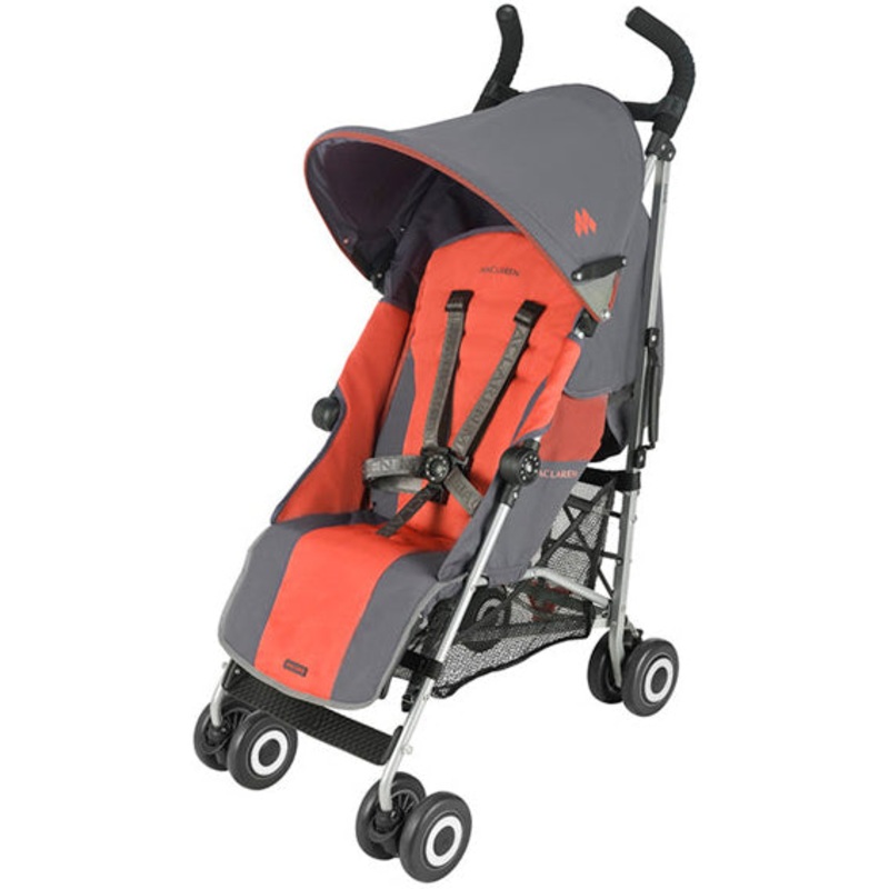 Maclaren Quest Sport Umbrella Stroller – Charcoal / Coral Orange