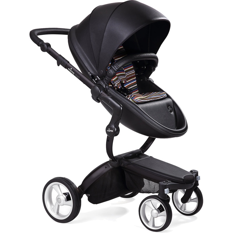 Mima Xari Complete Stroller, Black – Black / Autumn Stripes