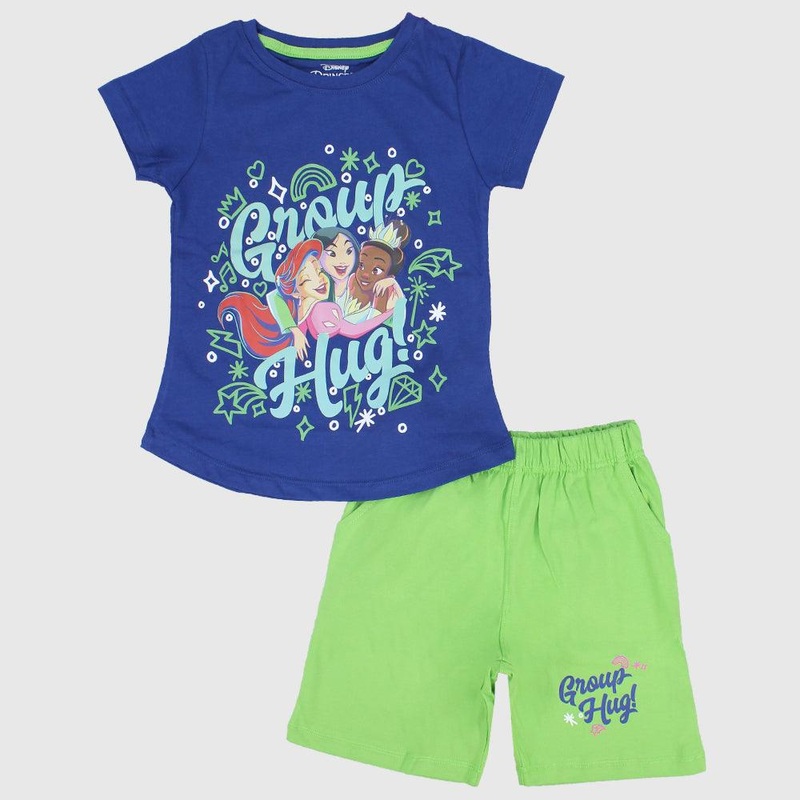 Princesses Group Hug Short-Sleeved Pajama