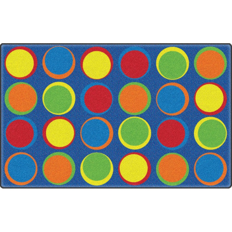 Sitting Spots Rug, 6′ x 8’4″ Rectangle, Primary
