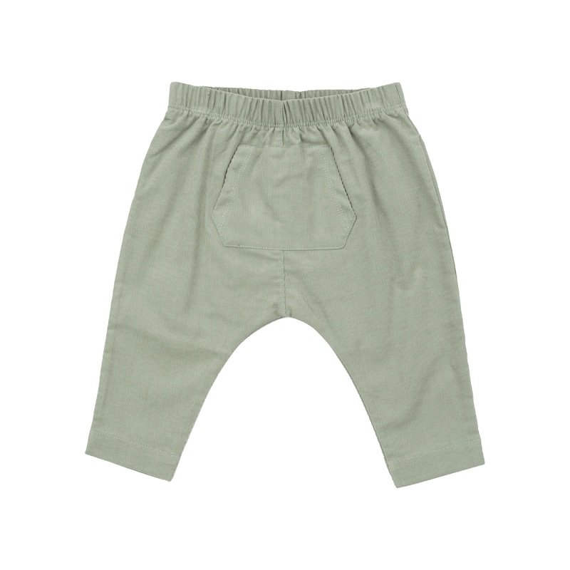 Angel Dear – Organic Corduroy Drop Crotch Jogger – Desert Sage
