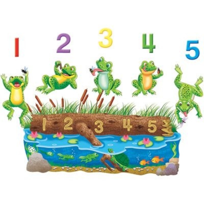 Bilingual Rhymes Flannelboard Set – Five Speckled Frogs