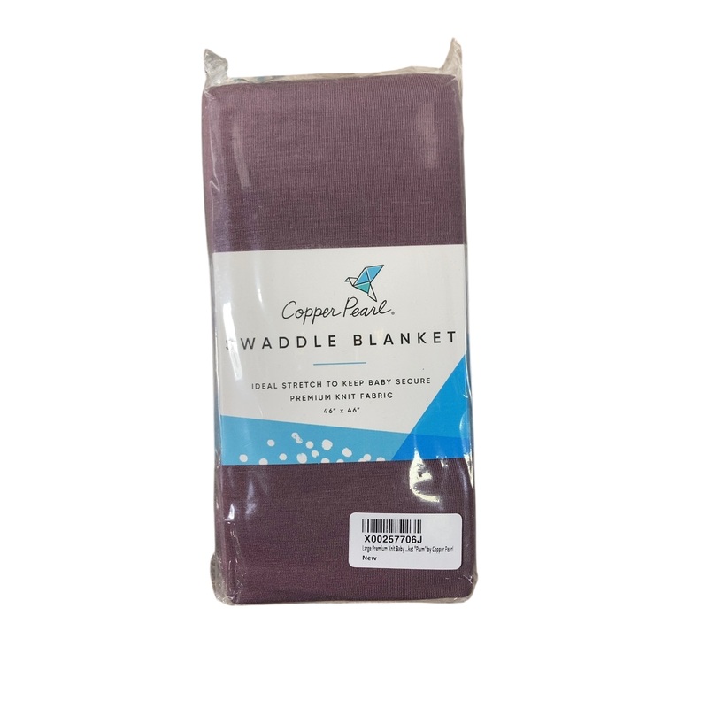 Copper Pearl Knit Swaddle Blanket, Plum