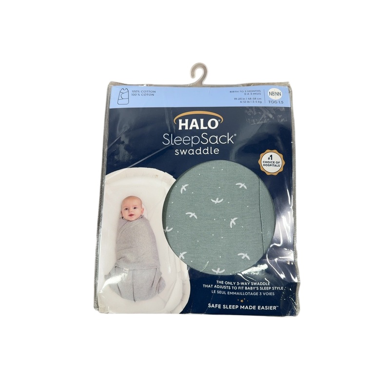 Halo Cotton Sleepsack, Newborn, Birds