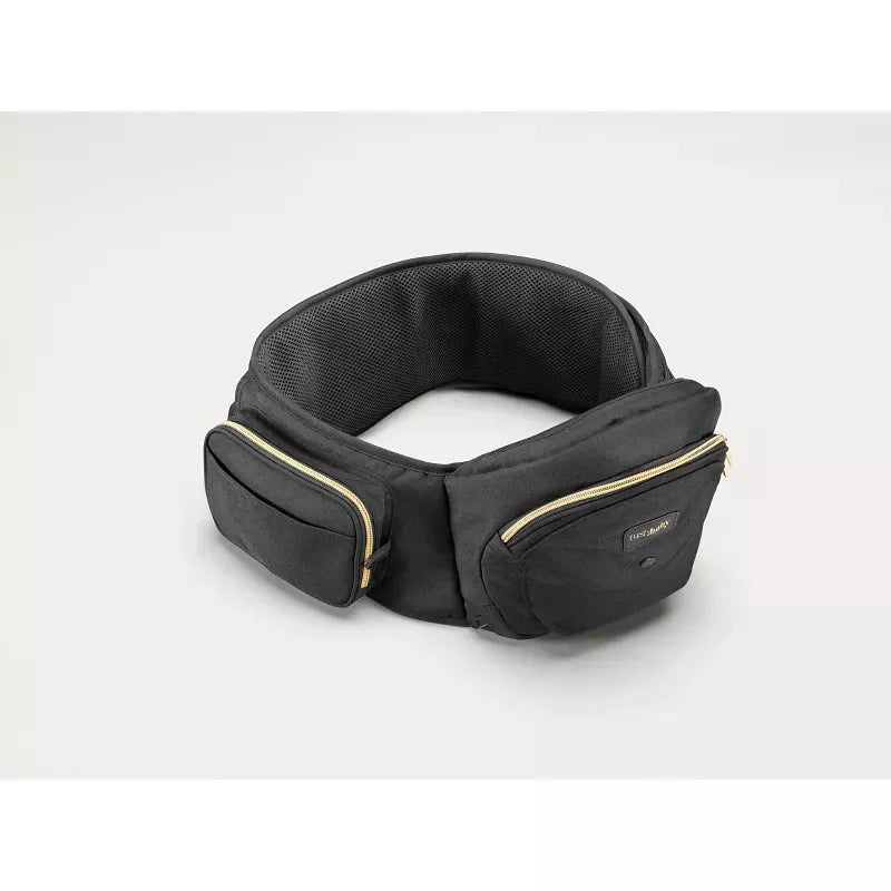Hip Seat Baby Carrier – Black/Gold (See Description)