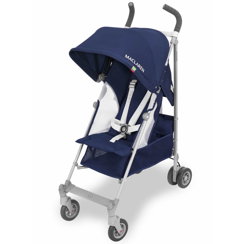 Maclaren 2018 / 2019 Globetrotter Umbrella Stroller – Medieval Blue/White