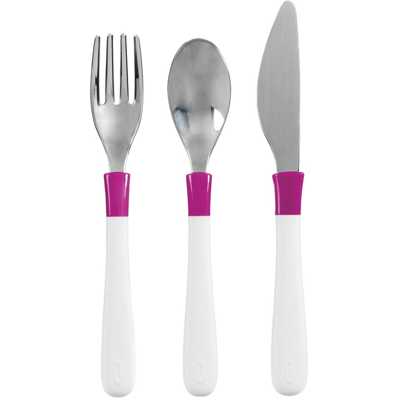 OXO Tot Big Kid Cutlery Set – Pink