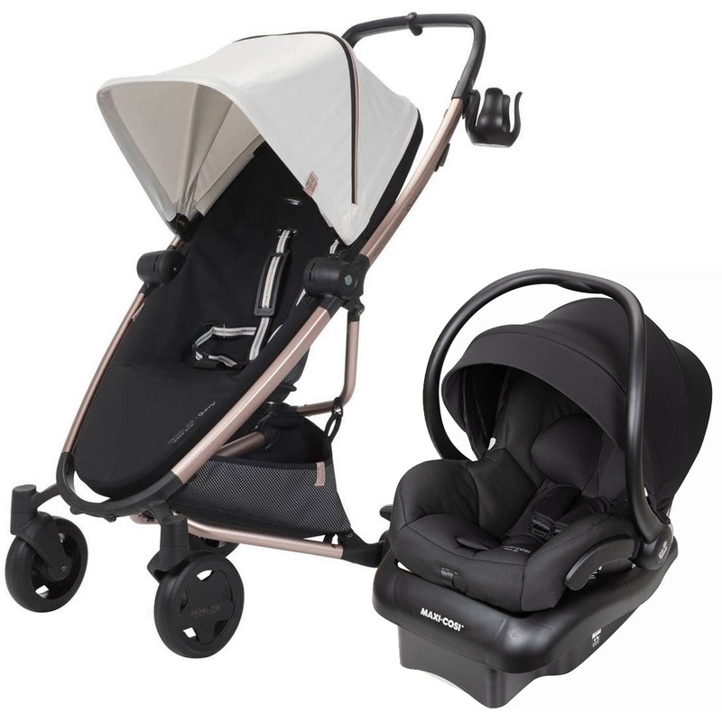 Quinny Zapp Flex Plus Stroller + Maxi-Cosi Mico 30 Infant Car Seat Bundle – Rachel Zoe Luxe Sport / Midnight Black