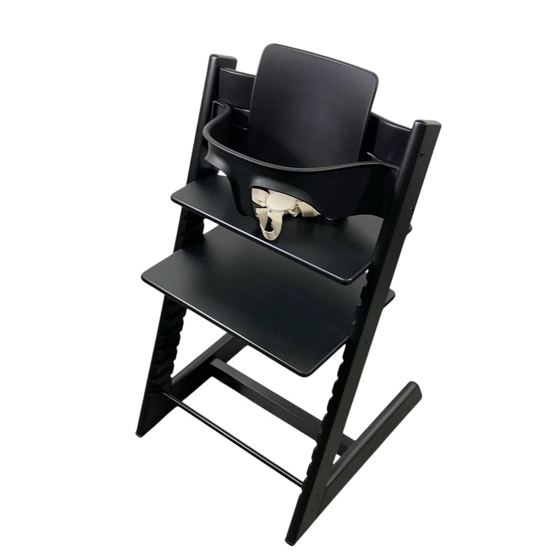 Stokke Tripp Trapp High Chair With Baby Set, 1, Black