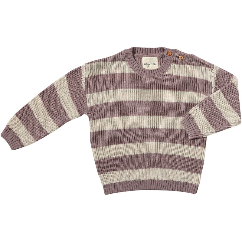 Vignette Saylor Sweater | Lavender Stripe