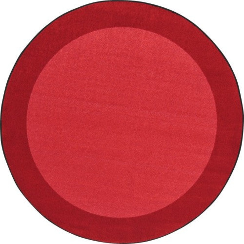 All Around Rug, 13’2″ Round, Red