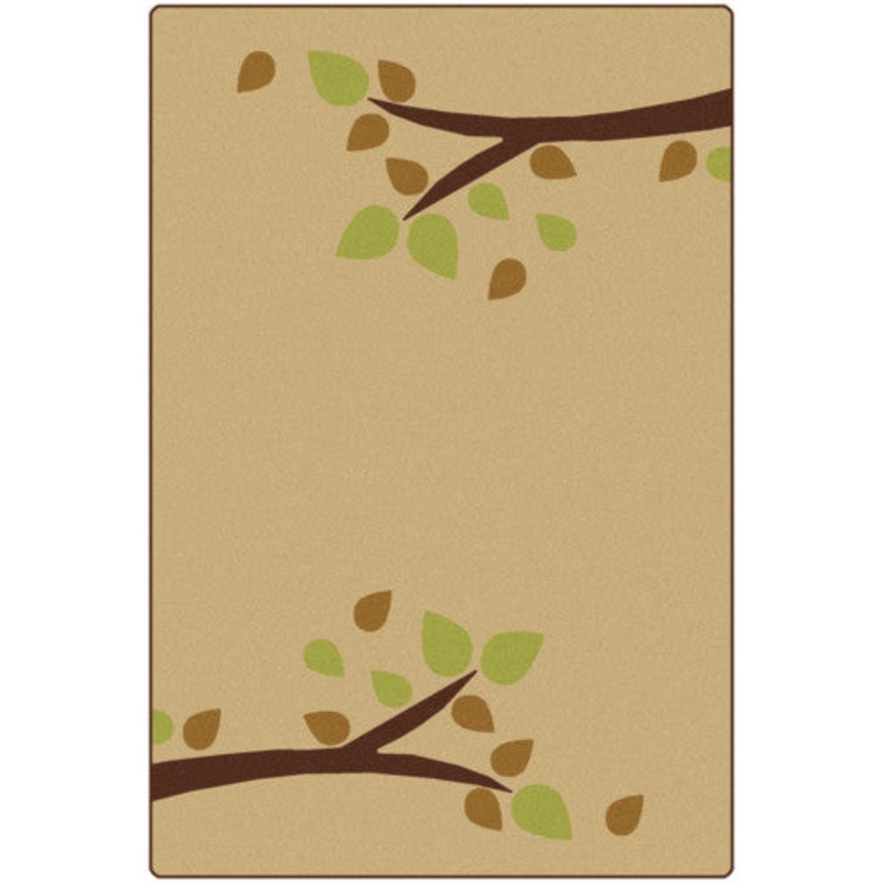 KIDSoft Branching Out Carpet, 4′ x 6′, Tan