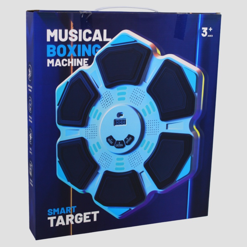 Musical Boxing Machine  Wall-Mounted Electronic Boxing Target  Light Blue