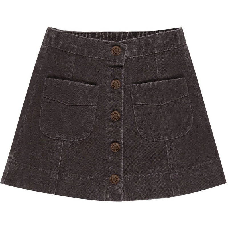 Rylee + Cru Denver Mini Skirt | Washed Black