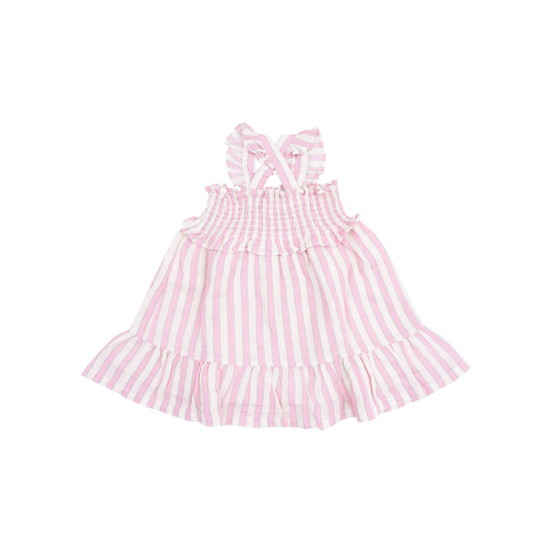 Smocked Ruffle Sundress – Candy Stripe