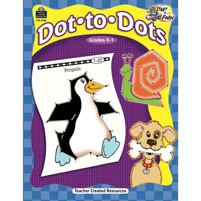 Start to Finish: Dot-to-Dots Grd K-1: Dot-to-Dots Grd K-1