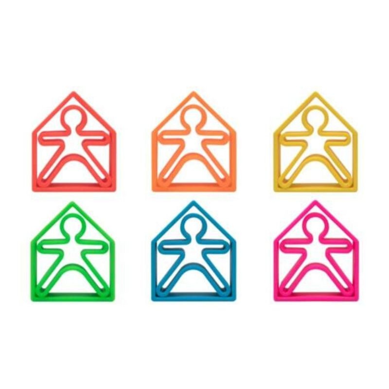 6 Kids + 6 Houses Silicone Toys