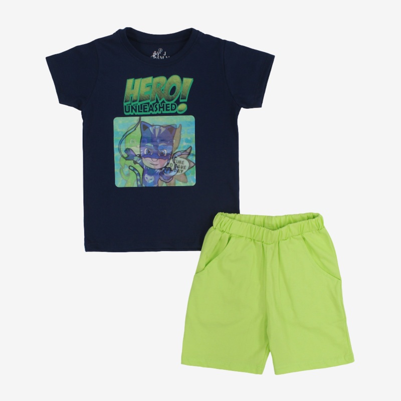 Boys Cotton Pajama Set – PJ Masks Print