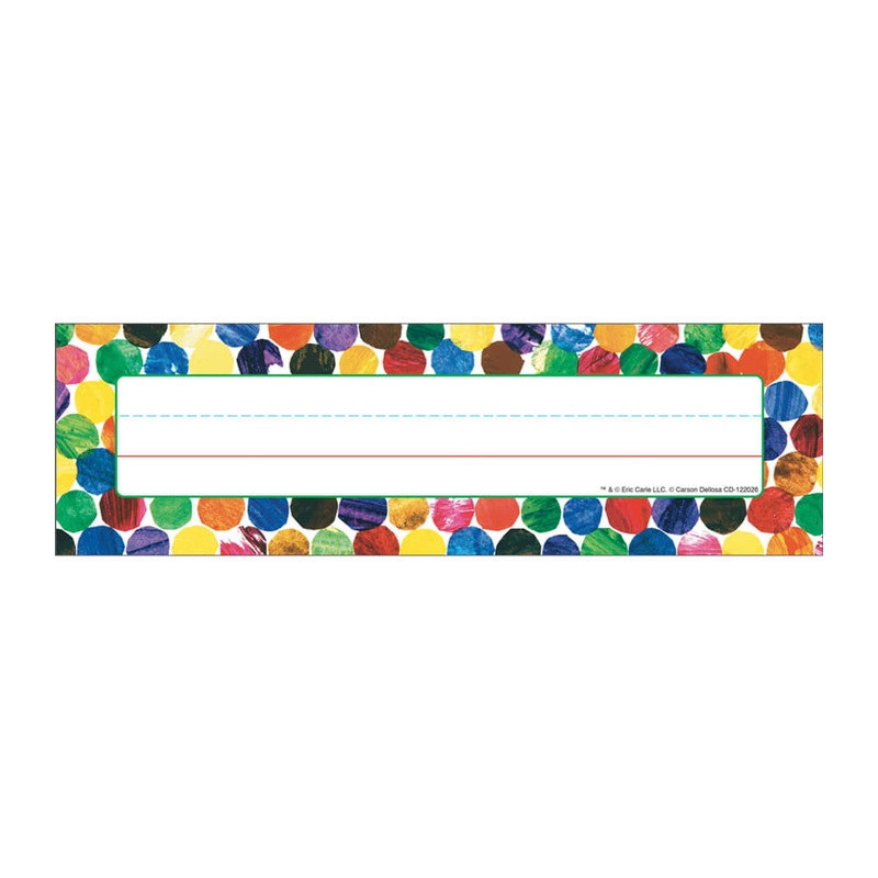 Eric Carle Dots Nameplates