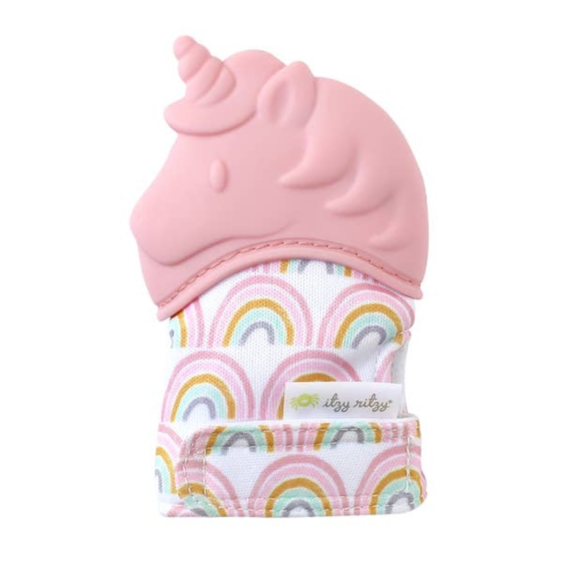 Itzy Ritzy Teething Mitt Pastel Unicorn